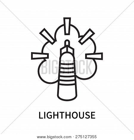 Lighthouse Icon Isolated On White Background. Lighthouse Icon Simple Sign. Lighthouse Icon Trendy An