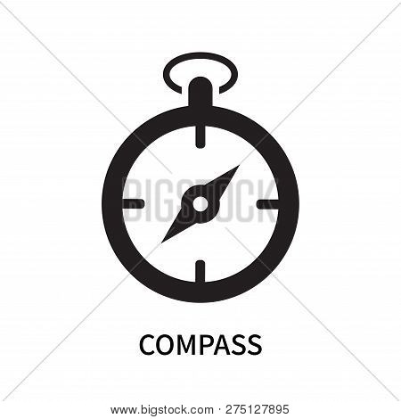 Compass Icon Isolated On White Background. Compass Icon Simple Sign. Compass Icon Trendy And Modern 