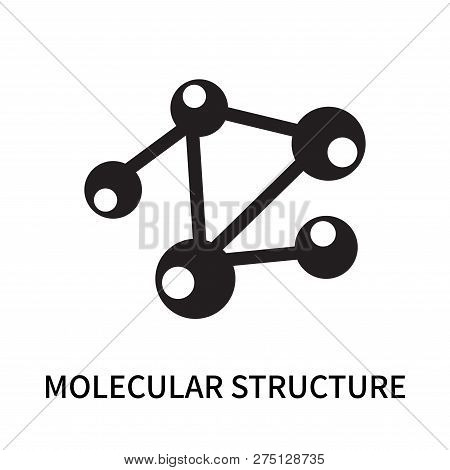 Molecular Structure Icon Isolated On White Background. Molecular Structure Icon Simple Sign. Molecul