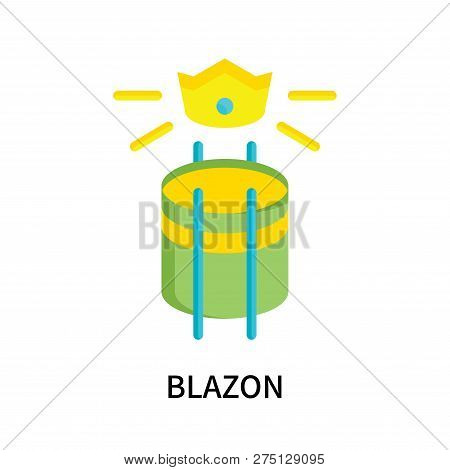 Blazon Icon Isolated On White Background. Blazon Icon Simple Sign. Blazon Icon Trendy And Modern Sym