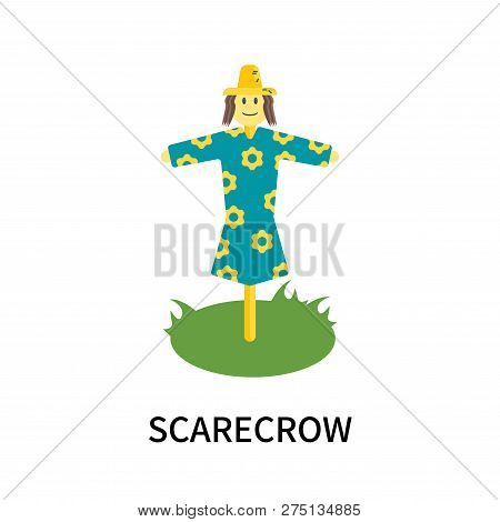 Scarecrow Icon Isolated On White Background. Scarecrow Icon Simple Sign. Scarecrow Icon Trendy And M