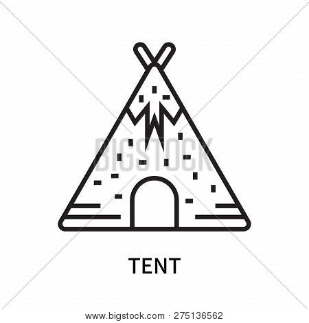 Tent Icon Isolated On White Background. Tent Icon Simple Sign. Tent Icon Trendy And Modern Symbol Fo
