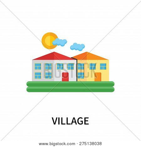 Village Icon Isolated On White Background. Village Icon Simple Sign. Village Icon Trendy And Modern 