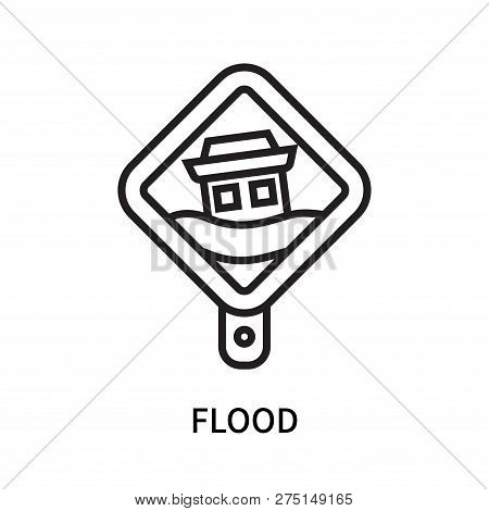 Flood Icon Isolated On White Background. Flood Icon Simple Sign. Flood Icon Trendy And Modern Symbol