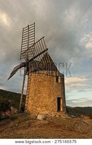 Wind Mill Paillas Close To Ramatuelle, Provence, France.