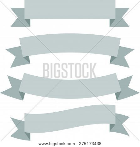 Ribbon Baner Icon On White Background,baner Special Gift ,esp10