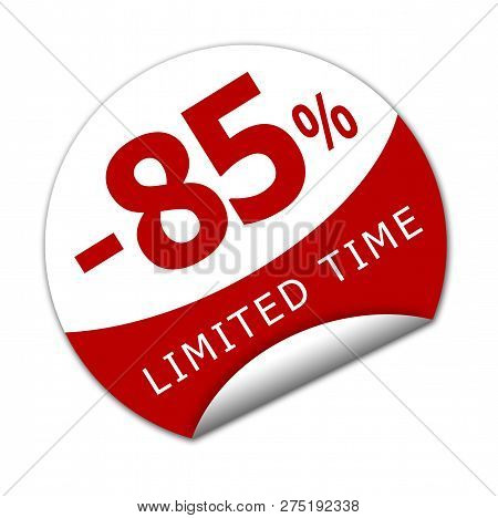 Sticker Eighty-five Percent Off For A Limited Time.