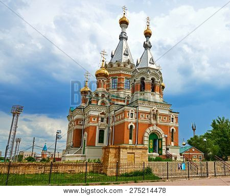 Orthodoxy Church In Uralsk City. Kazakhstan.
Temple Of The Christ Of The Savior.