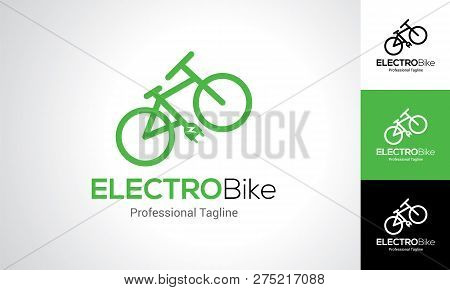 Electric Bike Logo Or Icon Vector Illustration