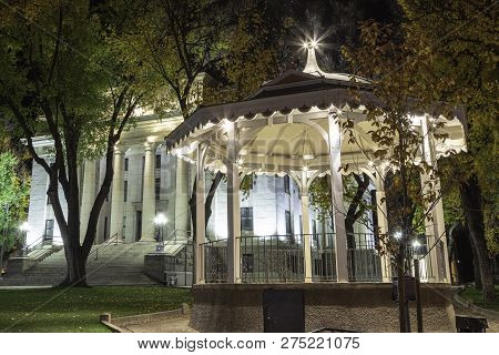 Gazebo At Yavapai County Courthouse In Prescott Arizona