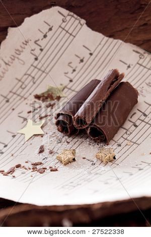 Chokolade krøller Chrismas