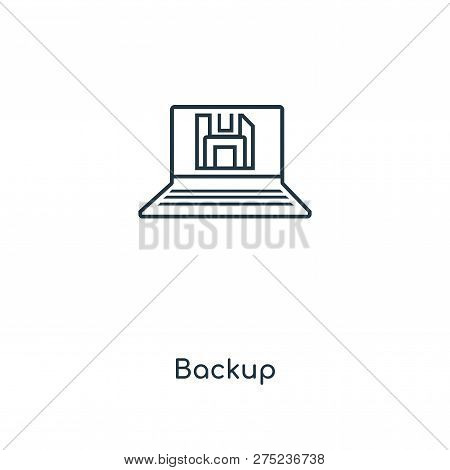Backup Icon In Trendy Design Style. Backup Icon Isolated On White Background. Backup Vector Icon Sim