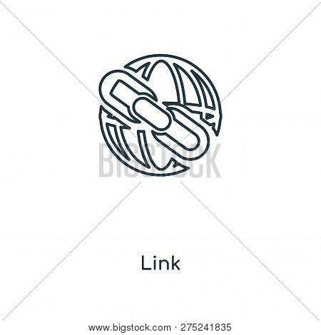 Link Icon In Trendy Design Style. Link Icon Isolated On White Background. Link Vector Icon Simple An