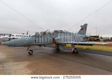 Avalon, Australia - February 26, 2013: Royal Australian Air Force (raaf) Bae Hawk 127 Lead In Fighte