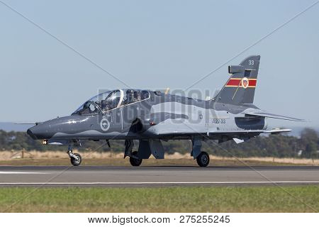 Avalon, Australia - March 3, 2013: Royal Australian Air Force (raaf) Bae Hawk 127 Lead In Fighter Tr