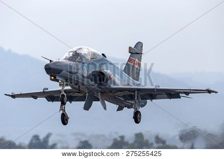 Avalon, Australia - February 26, 2013: Royal Australian Air Force (raaf) Bae Hawk 127 Lead In Fighte