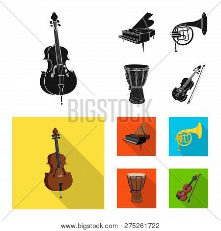 Vector Design Of Music And Tune Icon. Set Of Music And Tool Stock Vector Illustration.