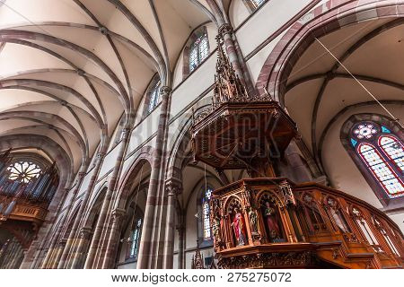 Obernai Cathedral, Alsace, France