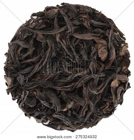 Iron Arhat Tieluohan From Zhenyan Wu Yi Shan Oolong Tea Isolated