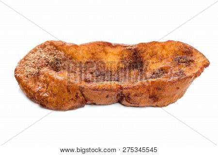 Traditional Christmas Rabanada. Spanish Torrijas Isolated On White Background.