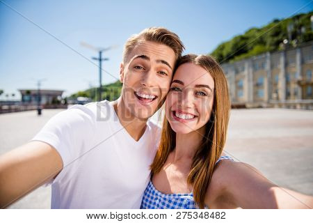 Self-portrait Of His He Her She Two Nice Lovely Sweet Attractive Cheerful Cheery Funny People Marrie