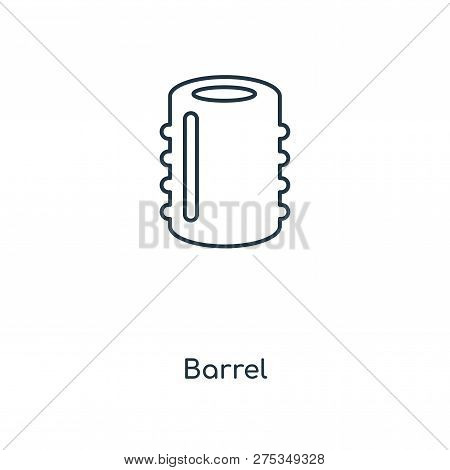 Barrel Icon In Trendy Design Style. Barrel Icon Isolated On White Background. Barrel Vector Icon Sim