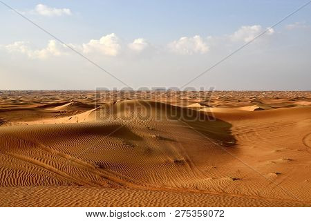 Sharjah Desert Area, One Of The Most Visited Places For Off-roading By Off Roaders