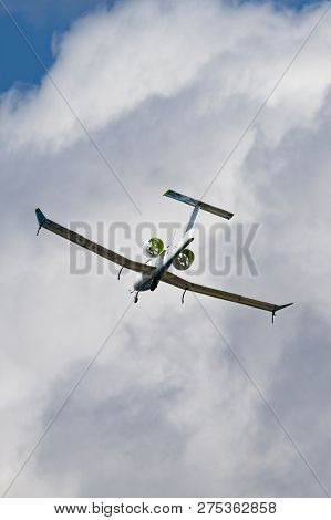 Farnborough, Uk - July 16, 2014: The Airbus E-fan Is A Prototype Electric Aircraft Being Developed B
