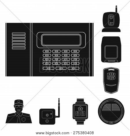 Isolated Object Of Office And House Sign. Collection Of Office And System Stock Vector Illustration.