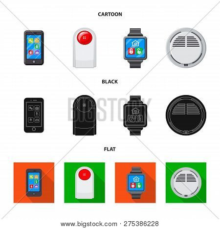 Vector Illustration Of Office And House Logo. Set Of Office And System Stock Vector Illustration.