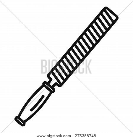 Rasp File Icon. Outline Rasp File Vector Icon For Web Design Isolated On White Background