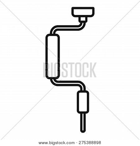 Brace Icon. Outline Brace Vector Icon For Web Design Isolated On White Background