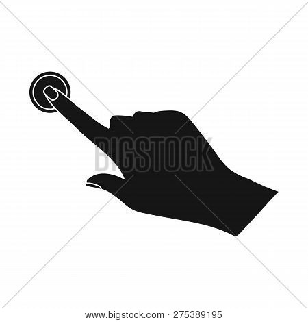 Vector Illustration Of Touchscreen And Hand Icon. Collection Of Touchscreen And Touch Stock Vector I