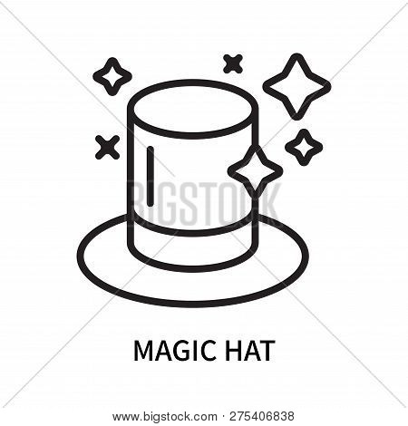 Magic Hat Icon Isolated On White Background. Magic Hat Icon Simple Sign. Magic Hat Icon Trendy And M