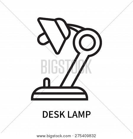 Desk Lamp Icon Isolated On White Background. Desk Lamp Icon Simple Sign. Desk Lamp Icon Trendy And M