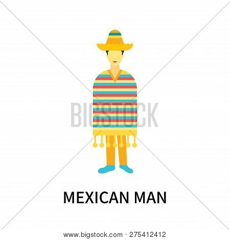 Mexican Man Icon Isolated On White Background. Mexican Man Icon Simple Sign. Mexican Man Icon Trendy