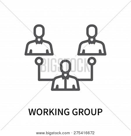 Working Group Icon Isolated On White Background. Working Group Icon Simple Sign. Working Group Icon 