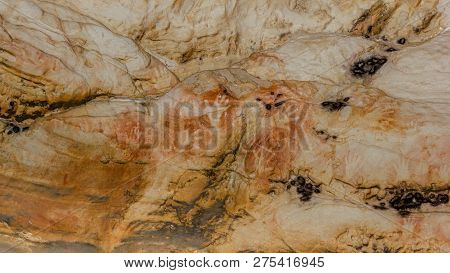 Aboriginal Art: Hand Prints In A Cave, Grampians National Park