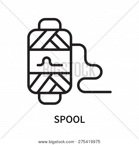 Spool Icon Isolated On White Background. Spool Icon Simple Sign. Spool Icon Trendy And Modern Symbol