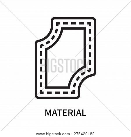 Material Icon Isolated On White Background. Material Icon Simple Sign. Material Icon Trendy And Mode