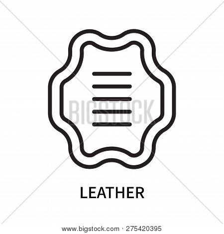 Leather Icon Isolated On White Background. Leather Icon Simple Sign. Leather Icon Trendy And Modern 