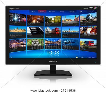 Breitbild-TV mit streaming-video-Galerie