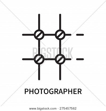 Photographer Icon Isolated On White Background. Photographer Icon Simple Sign. Photographer Icon Tre