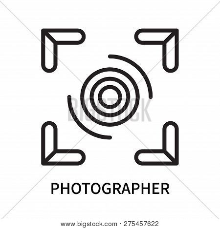 Photographer Icon Isolated On White Background. Photographer Icon Simple Sign. Photographer Icon Tre