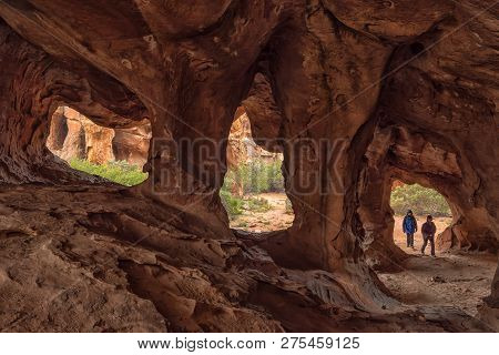 Cederberg, South Africa, August 26, 2018: The Main Stadsaal Cave In The Cederberg Mountains In The W