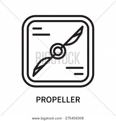 Propeller Icon Isolated On White Background. Propeller Icon Simple Sign. Propeller Icon Trendy And M
