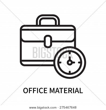 Office Material Icon Isolated On White Background. Office Material Icon Simple Sign. Office Material
