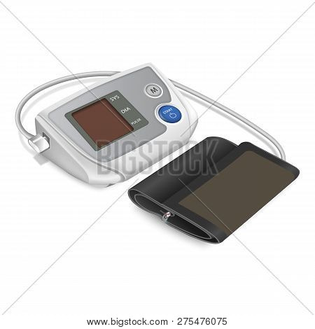 Electric Phonendoscope Icon. Realistic Illustration Of Electric Phonendoscope Vector Icon For Web De