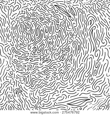 Abstract Doodle Pattern Line Art Background. Vector Illustration. Hand Drawn Artwork.