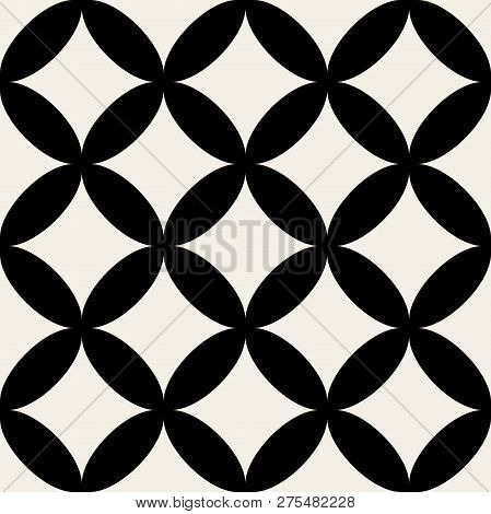 Seamless Geometric Pattern Of Circles On A Beige Background. Simple Geo Pattern. Clothing Fabric Pri